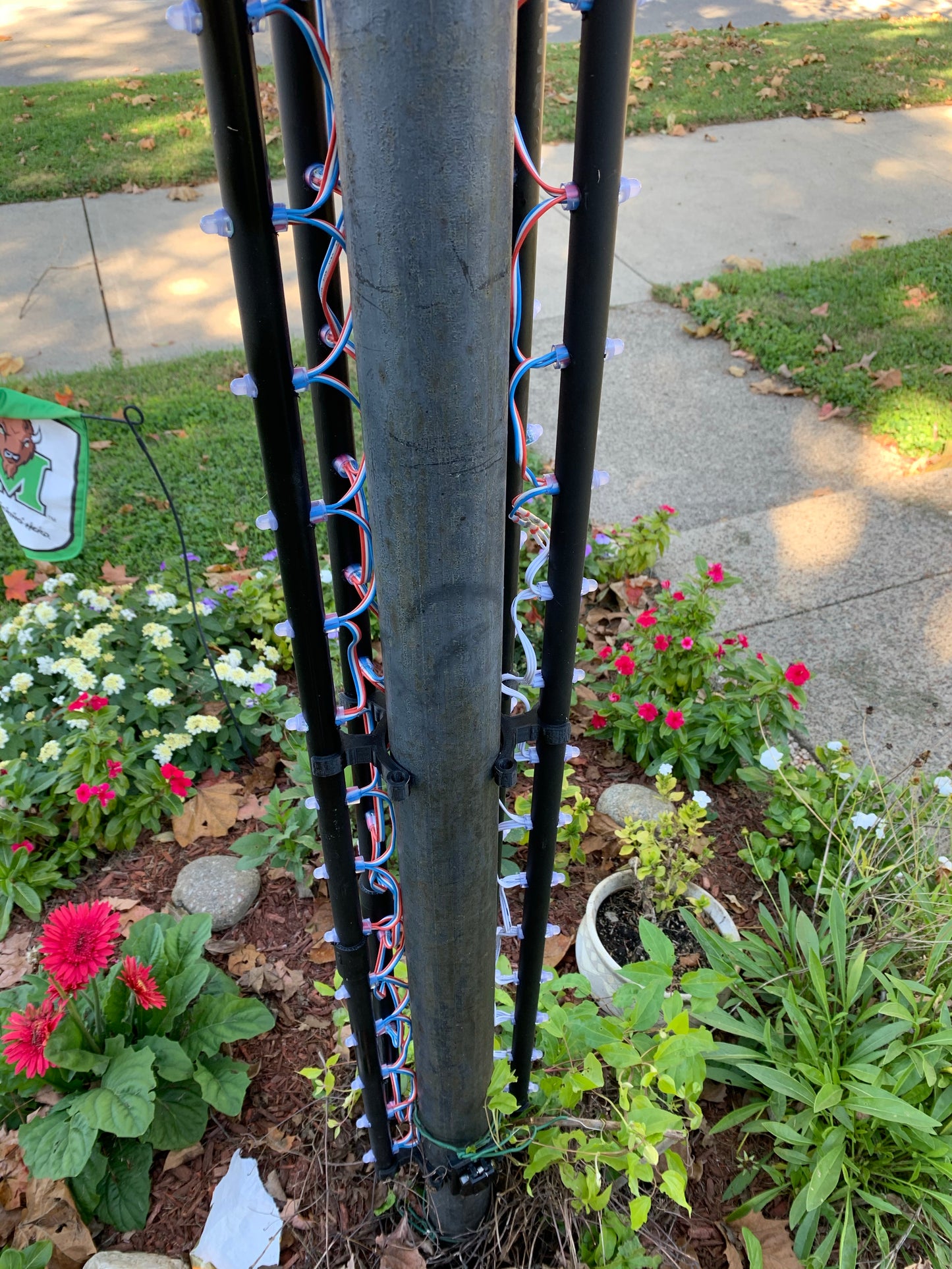 Lamp Post Pixel Pole Clamps