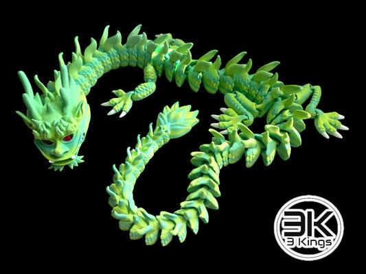 Huge 28.5" Flexi Articulated Dragon Fidget Toy