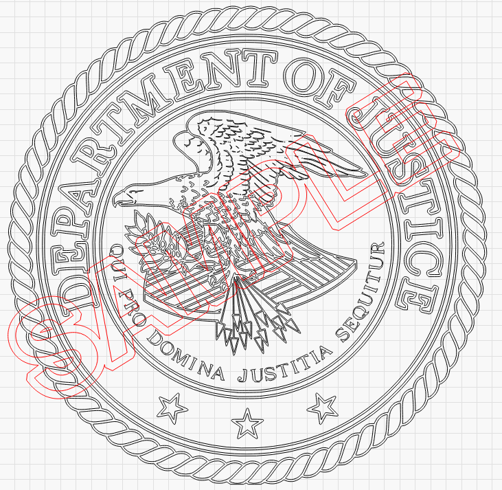 US Department of Justice Seal SVG DXF AI