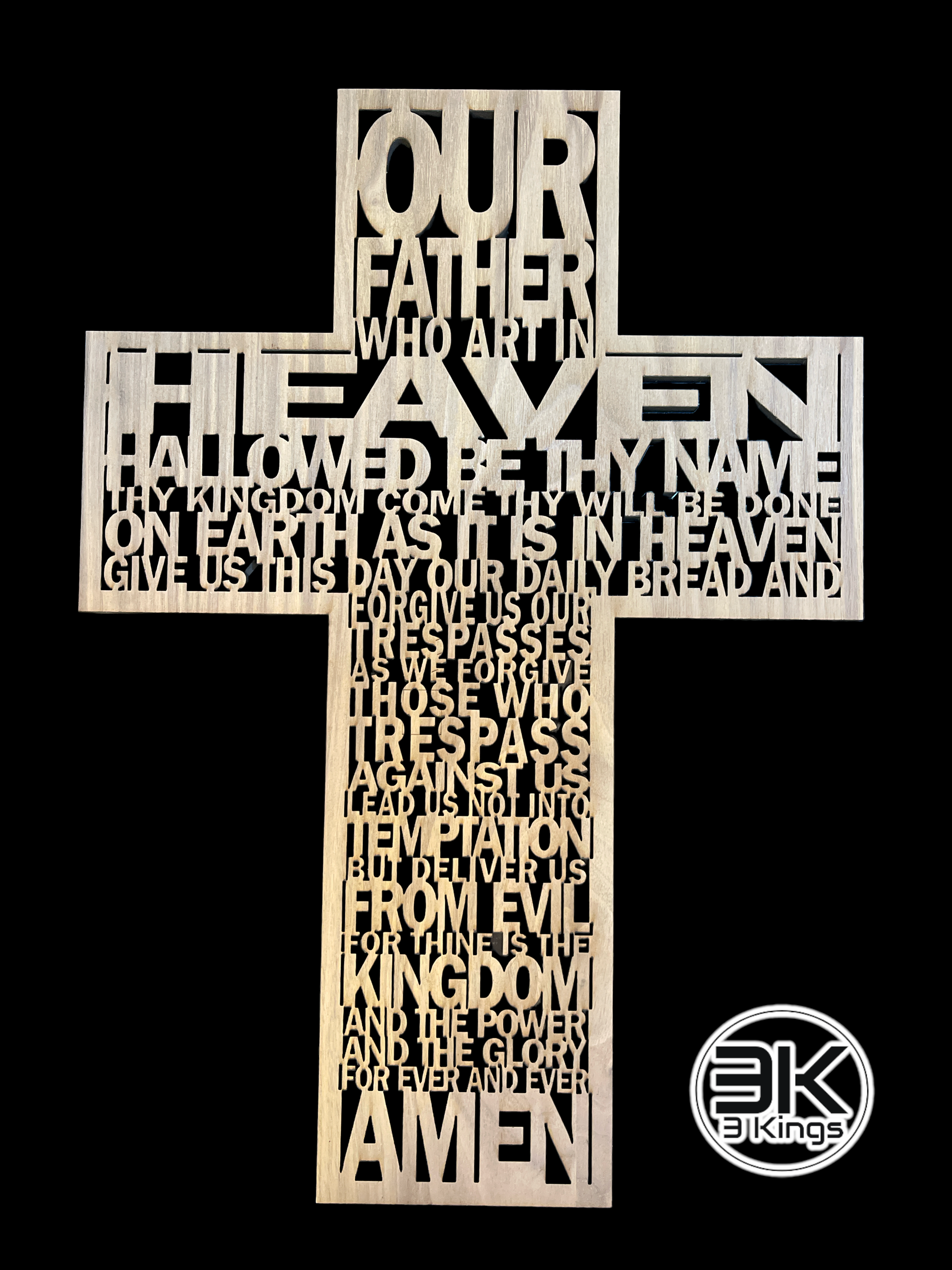Our Father Wooden Cross