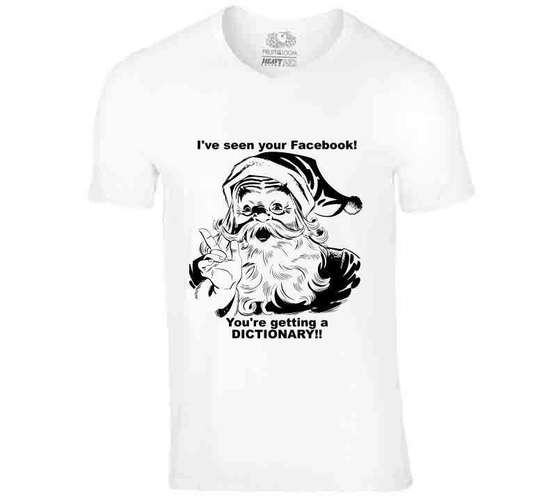 Santa Facebook Shame T Shirt