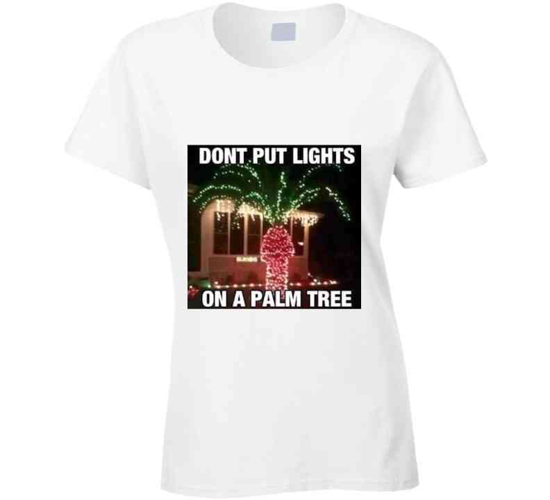 Palm Tree Lights T Shirt