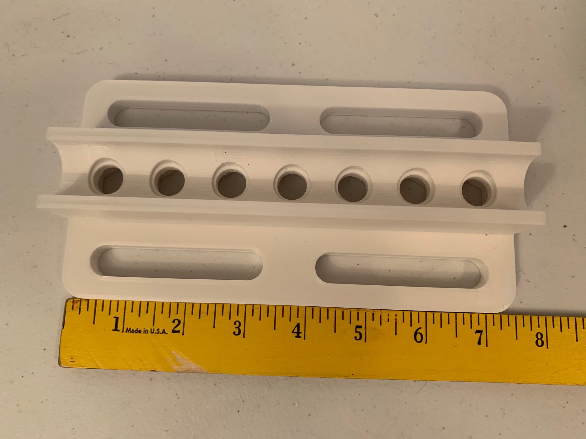 1/2 PVC Drilling Guide for pixel mounting