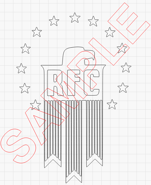 Vintage United States Reconstruction Finance Corporation (RFC) Logo, 1932-1957 SVG DXF